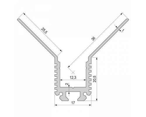 Профиль накладной Deko-Light EV-03-10 975460