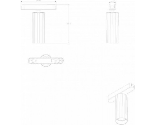 Светильник на штанге Denkirs AIR SPOT DK5311-BK