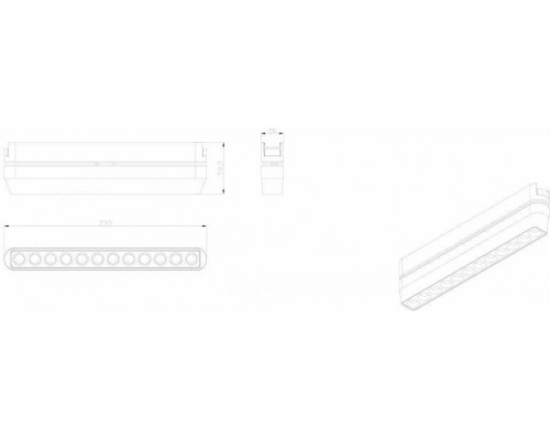 Накладной светильник Denkirs AIR GRILL DK5368-BK