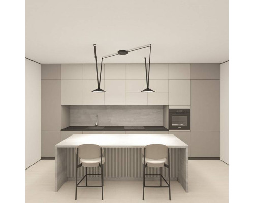 Комплект трековой системы Denkirs Belty SET темно-серый DK55SET03-01-DG