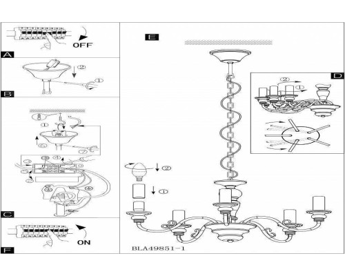 Подвесная люстра Eglo ПРОМО Caposile 49851