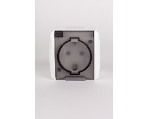 Розетка с заземлением с крышкой Elbi Eleсtriс Alsu 7 504-010215-218