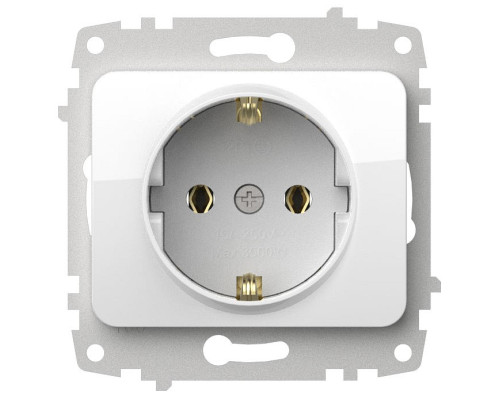 Розетка с заземлением, без рамки Elbi Eleсtriс Jazz 607-010200-217
