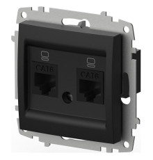 Розетка двойная Ethernet RJ-45 без рамки Elbi Eleсtriс Zena Vega 609-014800-248