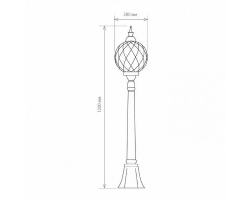 Наземный высокий светильник Elektrostandard Sirius a026100