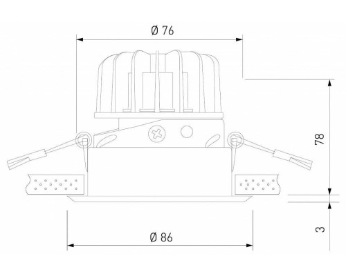 Встраиваемый светильник Elektrostandard Osti a062937