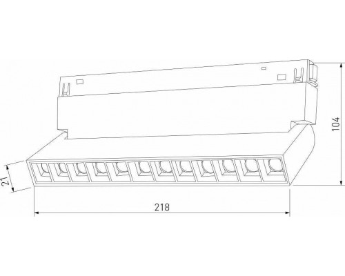 Накладной светильник Elektrostandard Slim Magnetic a066587