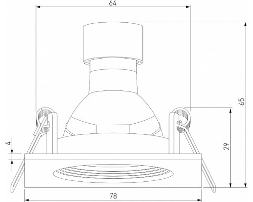 Встраиваемый светильник Elektrostandard City a067707