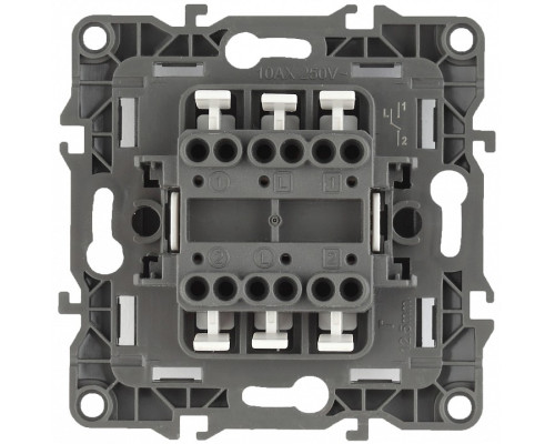 Переключатель двухклавишный без рамки Эра Эра 12 12-1106-03