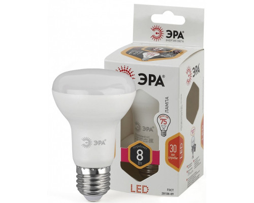 Лампа светодиодная Эра Стандарт LED R63-8W-827-E27