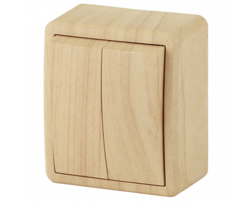 Выключатель двухклавишный Эра Эра Эксперт 11-1204-11