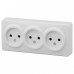 Розетка тройная без заземления Эра Эра Эксперт 11-2207-01