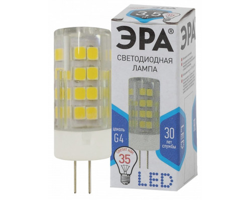 Лампа светодиодная Эра Стандарт LED JC-3,5W-220V-CER-840-G4