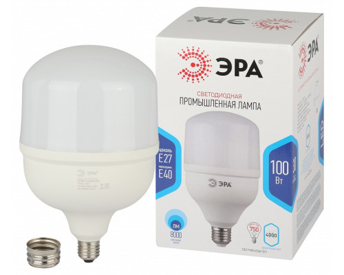 Лампа светодиодная Эра Стандарт LED POWER T160-100W-4000-E27/E40