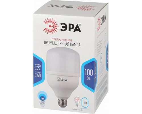 Лампа светодиодная Эра Стандарт LED POWER T160-100W-4000-E27/E40