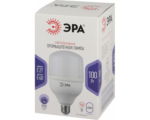 Лампа светодиодная Эра Стандарт LED POWER T160-100W-6500-E27/E40