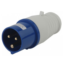 Вилка прямая 2P+PE Эра  V-16-2P-PE-IP44