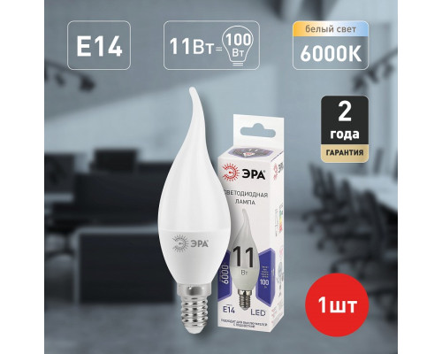 Лампа светодиодная Эра Стандарт LED BXS-11W-860-E14