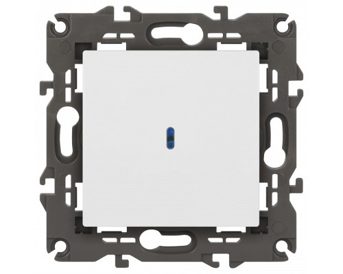 Выключатель одноклавишный с подсветкой без рамки Эра Эра Elegance 14-1102-01