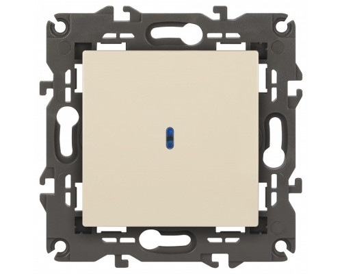 Выключатель одноклавишный с подсветкой без рамки Эра Эра Elegance 14-1102-02