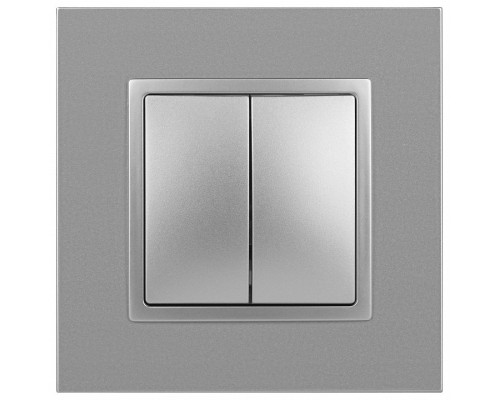 Переключатель двухклавишный без рамки Эра Эра Elegance 14-1106-03