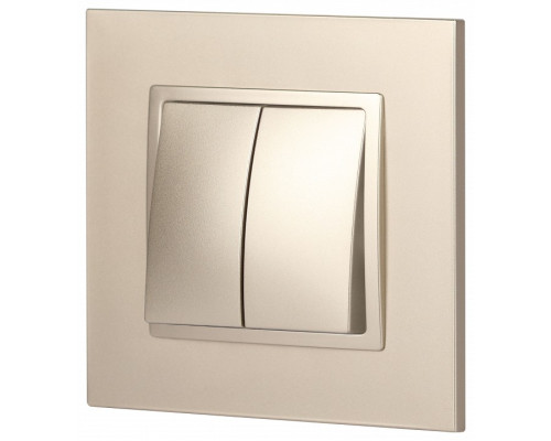 Переключатель двухклавишный без рамки Эра Эра Elegance 14-1106-04