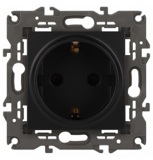 Розетка с заземлением и со шторкой, без рамки Эра Эра Elegance 14-2102-05