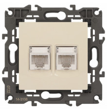 Розетка Ethernet RJ-45 без рамки Эра Эра Elegance 14-3108-02