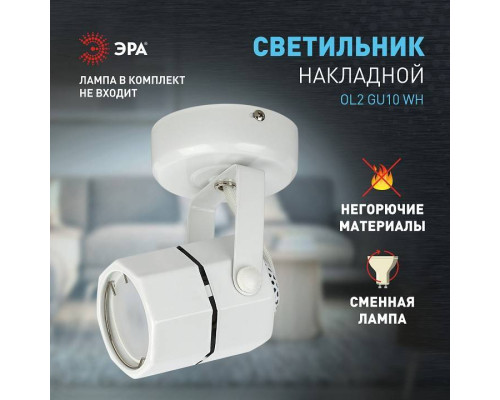Светильник на штанге Эра OL2 GU10 WH Б0044259