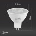 Лампа светодиодная Эра  LED Lense MR16-8W-827-GU5.3