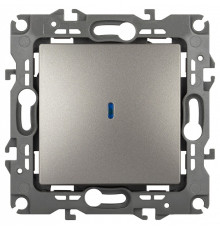 Выключатель одноклавишный с подсветкой без рамки Эра Эра 12 12-1102-16