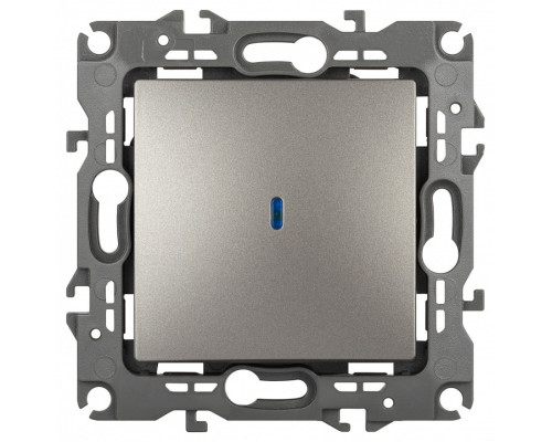 Выключатель одноклавишный с подсветкой без рамки Эра Эра 12 12-1102-16