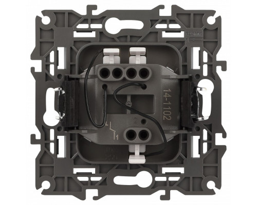 Выключатель одноклавишный с подсветкой без рамки Эра Эра Elegance 14-1102-01М