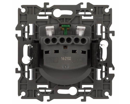 Розетка с заземлением и со шторкой, без рамки Эра Эра Elegance 14-2102-16