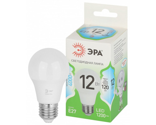 Лампа светодиодная Эра Green Line LED A60-12W-840-E27 GL
