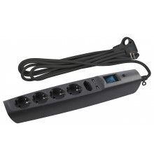 Удлинитель с выключателем Эра  SFU-5es-2m-B