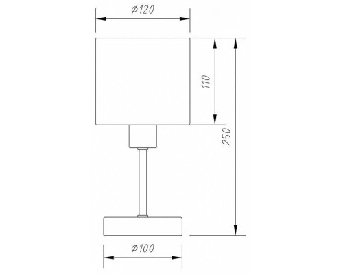 Настольная лампа декоративная Escada Denver 1109/1 White/Silver