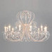 Подвесная люстра Eurosvet Alda 3305/12 белый с золотом/прозрачный хрусталь Strotskis