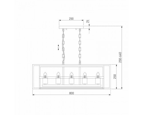 Подвесной светильник Eurosvet Crate 70122/5 черный