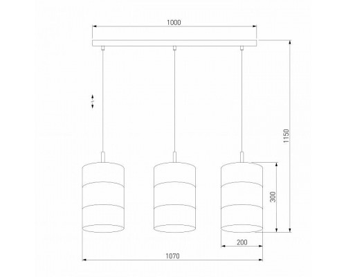 Подвесной светильник TK Lighting Bogart 3215 Bogart Black