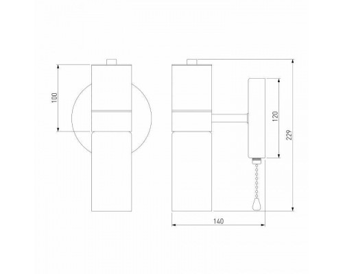 Бра Eurosvet Tesoro 70125/1 черный