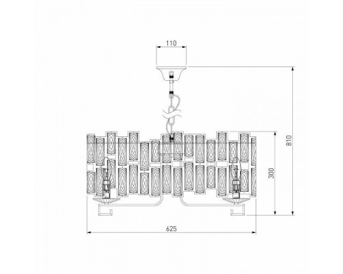 Подвесной светильник Bogate's Frammenti 352/8 Strotskis Smart