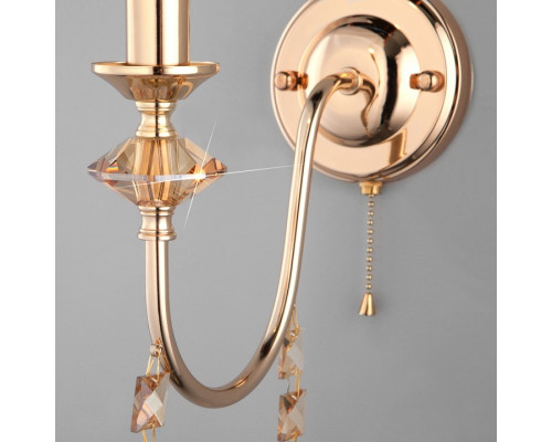 Бра Eurosvet Telao 10120/1 золото/тонированный хрусталь Strotskis (10110/1)