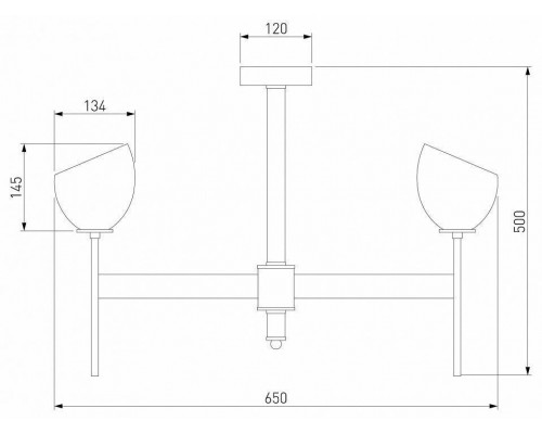 Люстра на штанге Eurosvet Arrista 60130/6 хром Smart