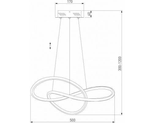 Подвесной светильник Eurosvet Wind 90312/1 черный