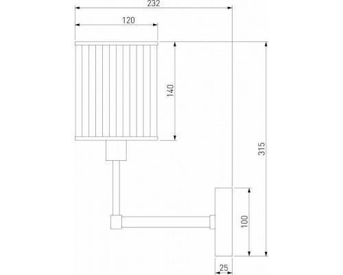 Бра Eurosvet Inari 60144/1 золото