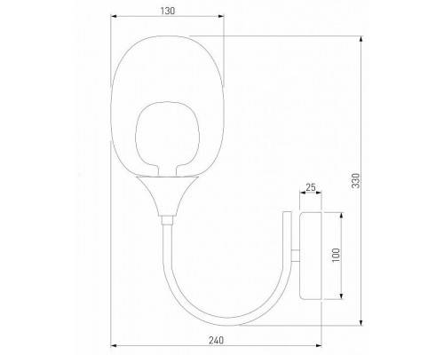 Бра Eurosvet Spritz 70218/1 латунь