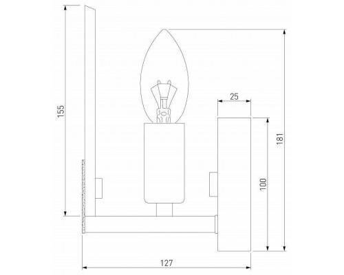 Бра Eurosvet Marble 60158/1 латунь