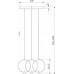 Подвесной светильник Eurosvet Layla 50257/3 LED черный