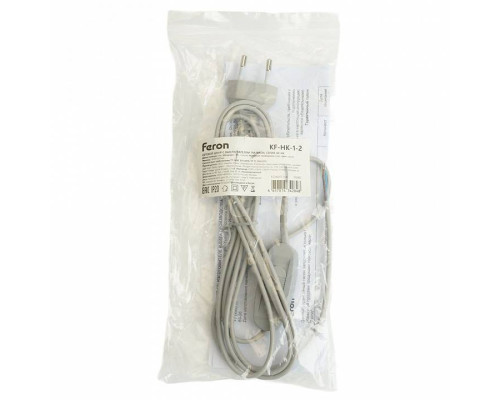 Сетевой провод с выключателем Feron KF-HK-1-2 51040